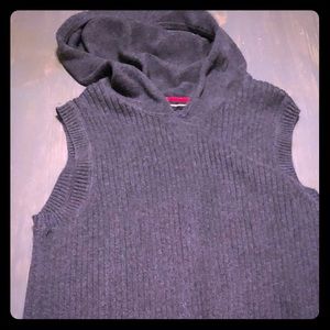 Express Design Studio Mens Formal Hooded Vest Med